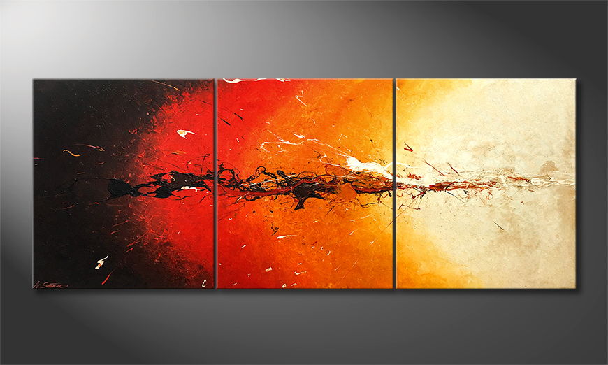Arte moderno Inflammable 180x70cm