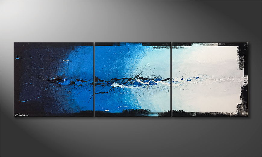 Arte moderno Liquid Ice 210x70cm