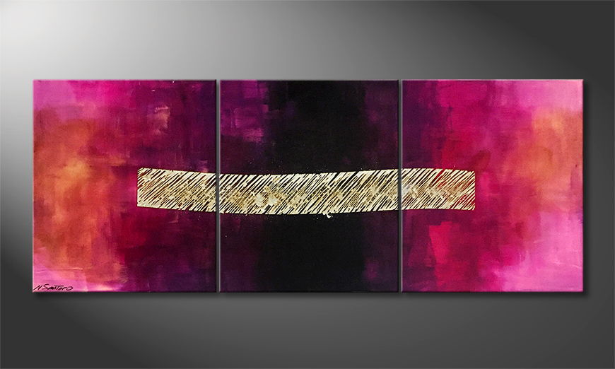 Arte moderno Purple Abyss 180x70cm