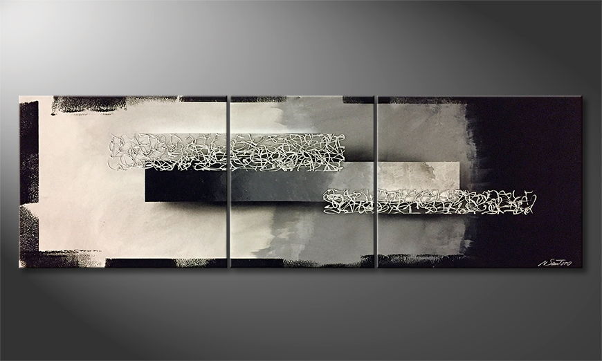 Arte moderno Shadow Blocs 190x60cm