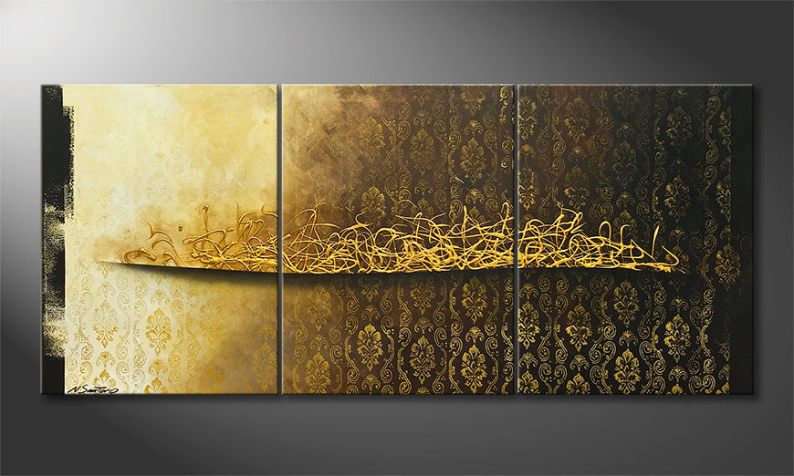 El cuadro Golden Infinity 180x80cm