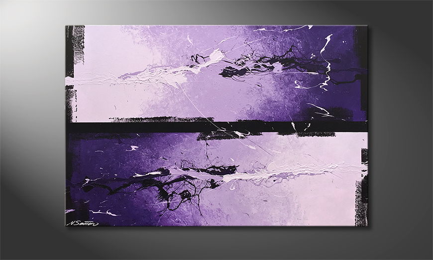 El cuadro Purple Moment 120x80cm