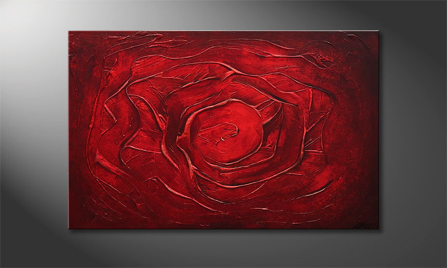 El cuadro Red Rose 120x80cm