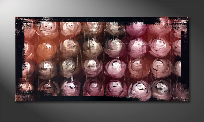 El cuadro Rose And Roses 120x60cm