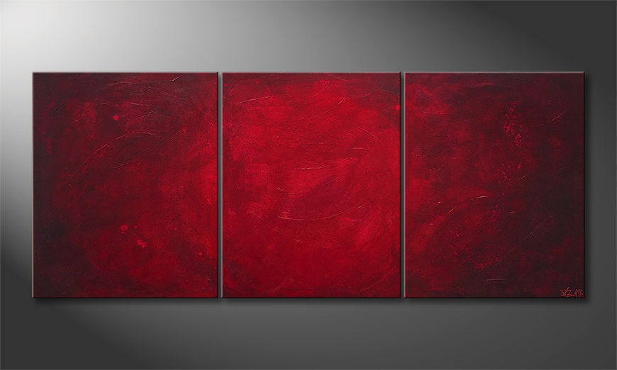 El cuadro Simply Red 210x90cm