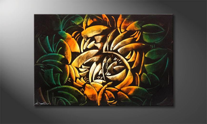 El cuadro Tropical Rose 120x80cm