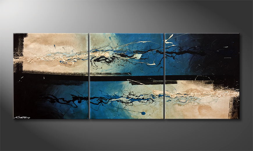 El cuadro Water Symphony 180x70cm