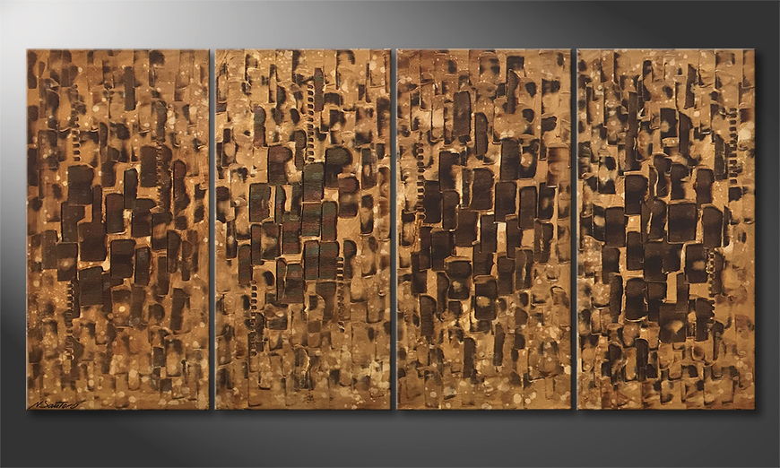 El cuadro moderno Desert Cubes 160x80cm