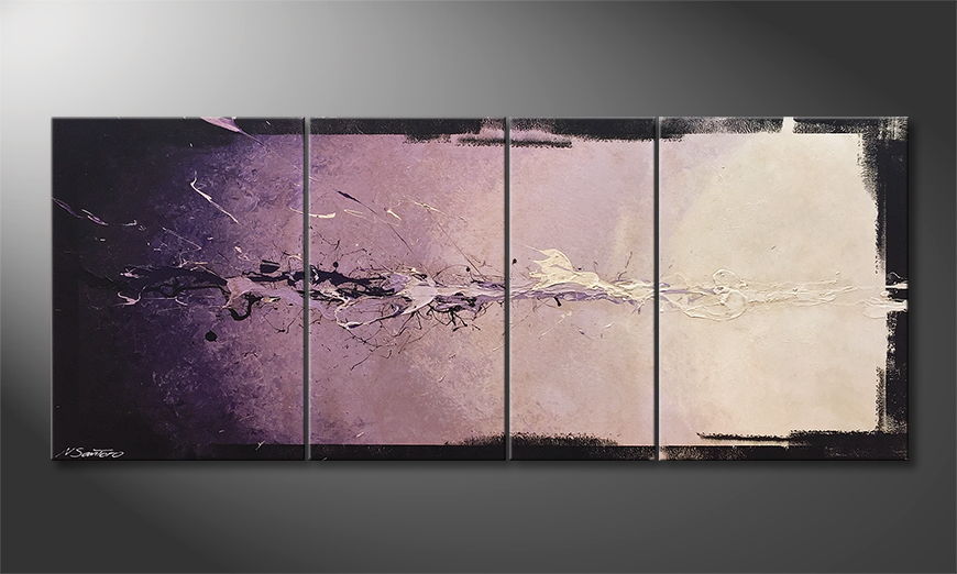 El cuadro moderno Purple Dream 180x70cm