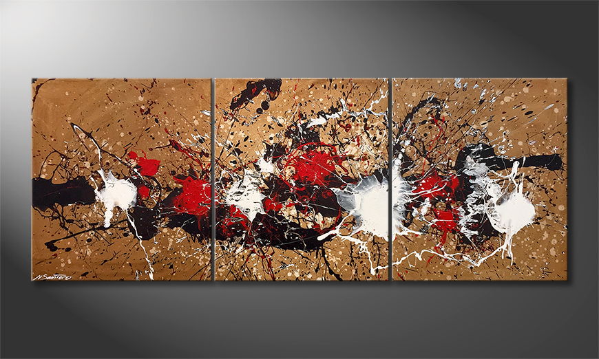 El cuadro moderno Rage Of Earth 180x70cm
