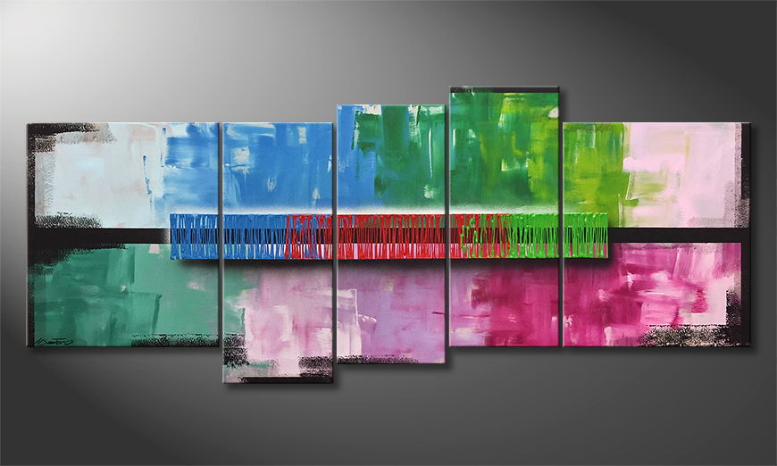 El cuadro para la sala Color Rain 190x80cm