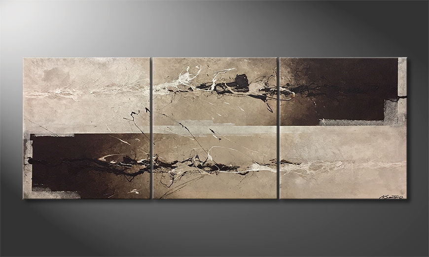 La pintura exclusiva Mud Fight 210x80cm