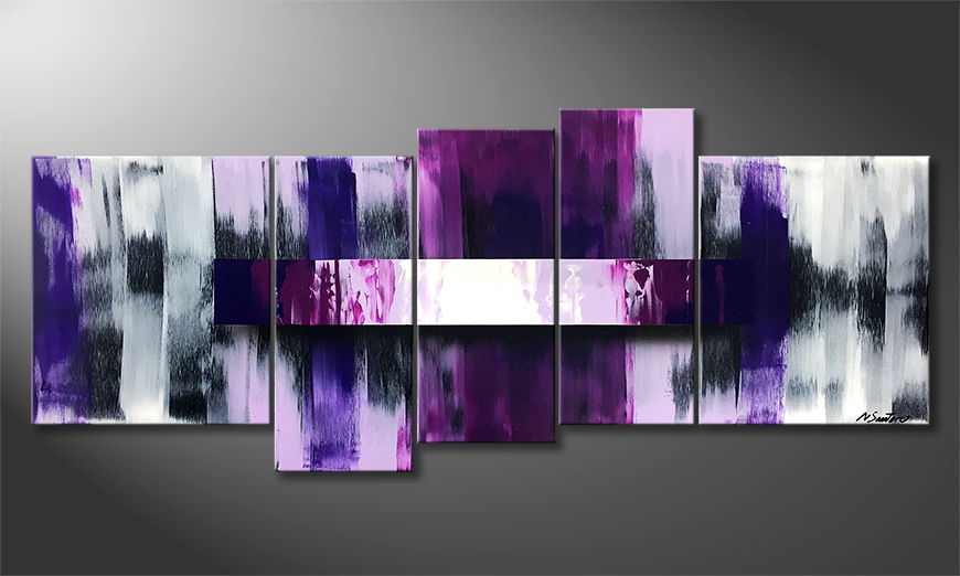 La pintura exclusiva Purple Shuffle 190x80cm