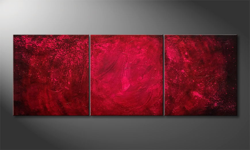 La pintura exclusiva Red Spot 210x80cm