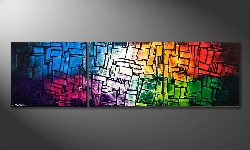 Nuestro cuadro Colorful Feelings 210x60cm