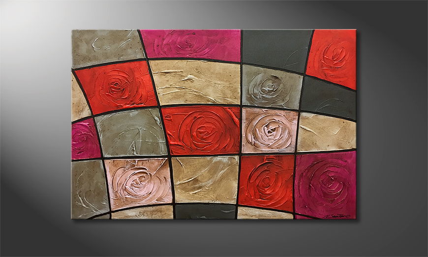 Nuestro cuadro Petrified Roses 120x80cm