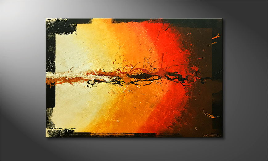 Pintura de lienzo Bonfire 120x80cm