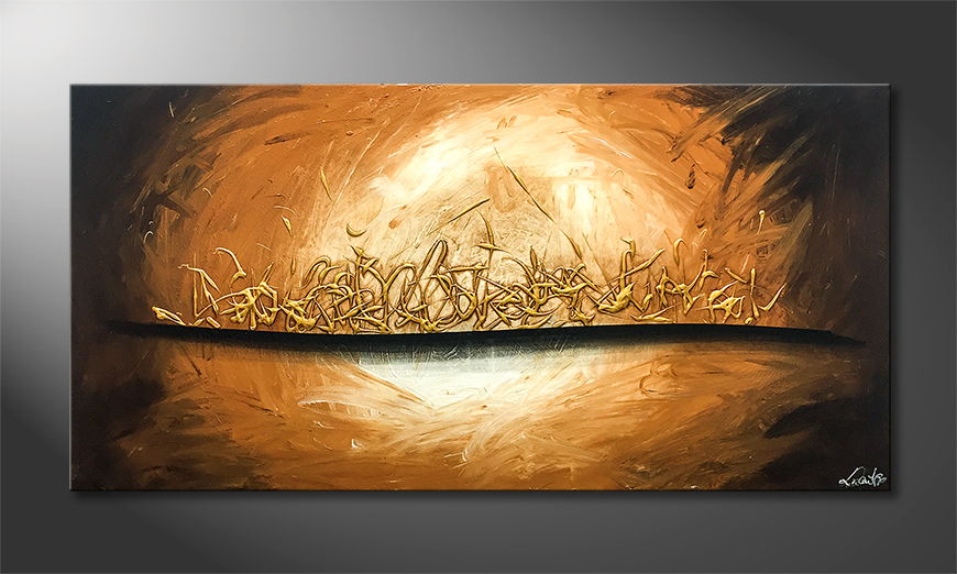 Pintura de lienzo Egypt Gold 140x70cm