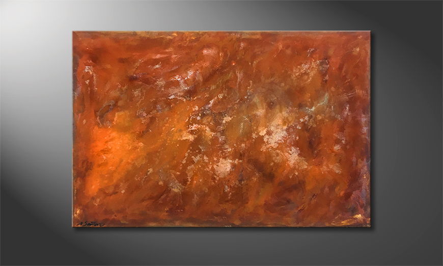 Pintura de lienzo Old Rust 120x80cm