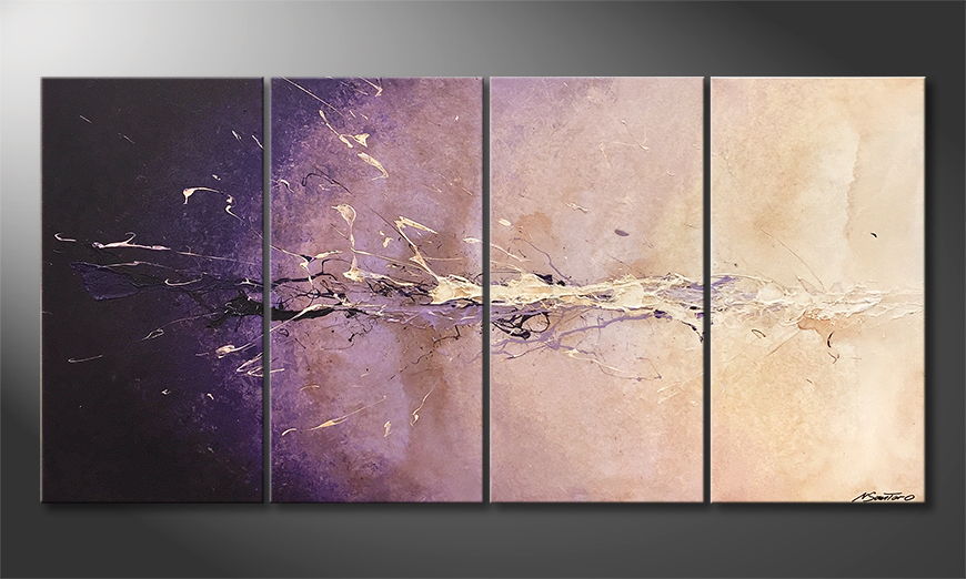 Pintura de lienzo Purple Dream 160x80cm